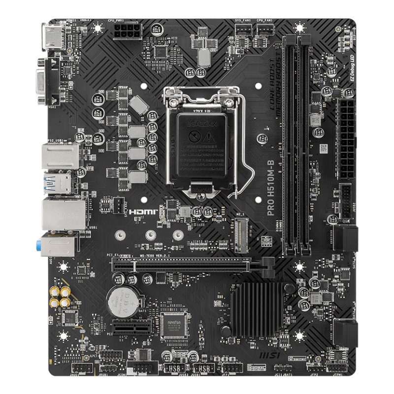 MSI PRO H510M-B carte mère Intel H470 LGA 1200 (Socket H5) micro ATX