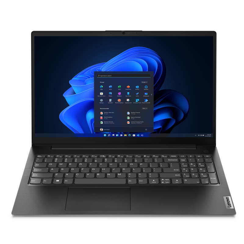 Lenovo V15 G4 AMN AMD Ryzen™ 3 7320U Ordinateur portable 39,6 cm (15.6") Full HD 8 Go LPDDR5-SDRAM 256 Go SSD Wi-Fi 5 (802.11ac) Windows 11 Home Français Noir