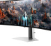 Samsung G93SC écran plat de PC 124,5 cm (49") 5120 x 1440 pixels Dual QHD OLED Argent