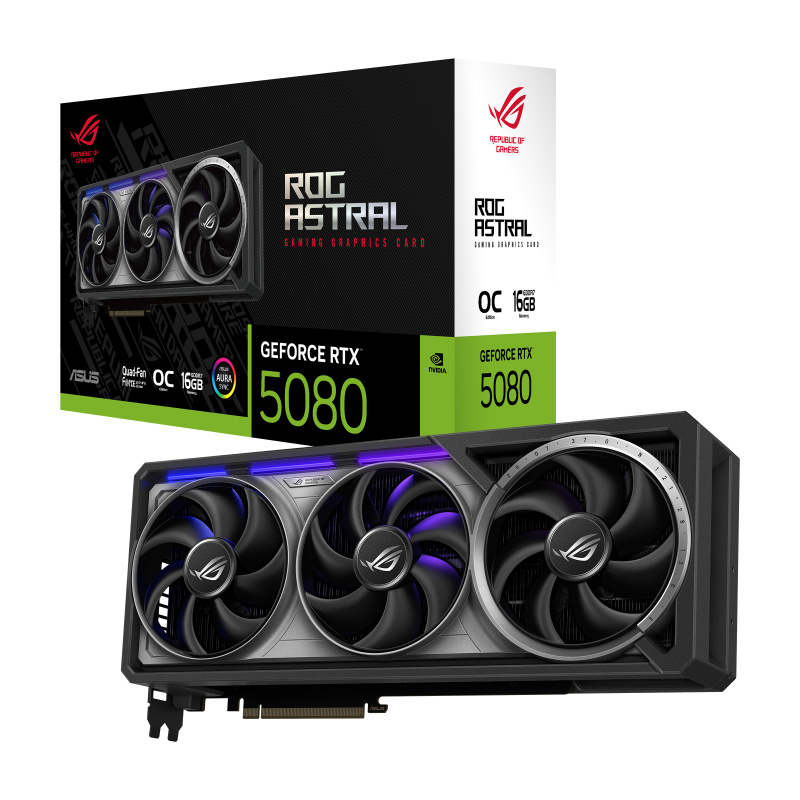 ASUS ROG Astral - -RTX5080-O16G-GAMING NVIDIA GeForce RTX 5080 16 Go GDDR7