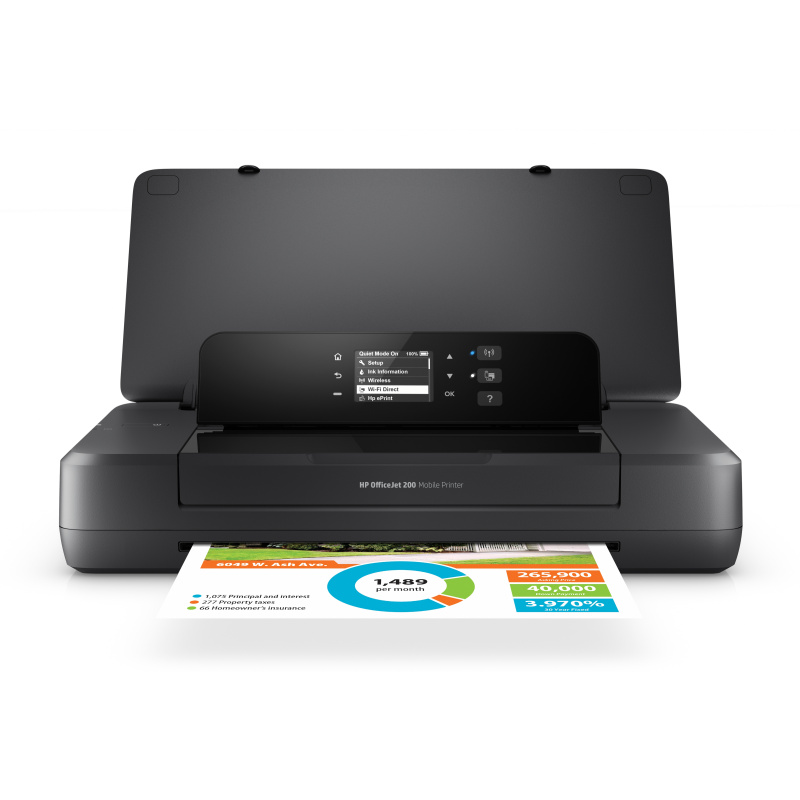 HP Officejet Mobile 202 Sans fil Couleur Imprimante, Impression recto-verso