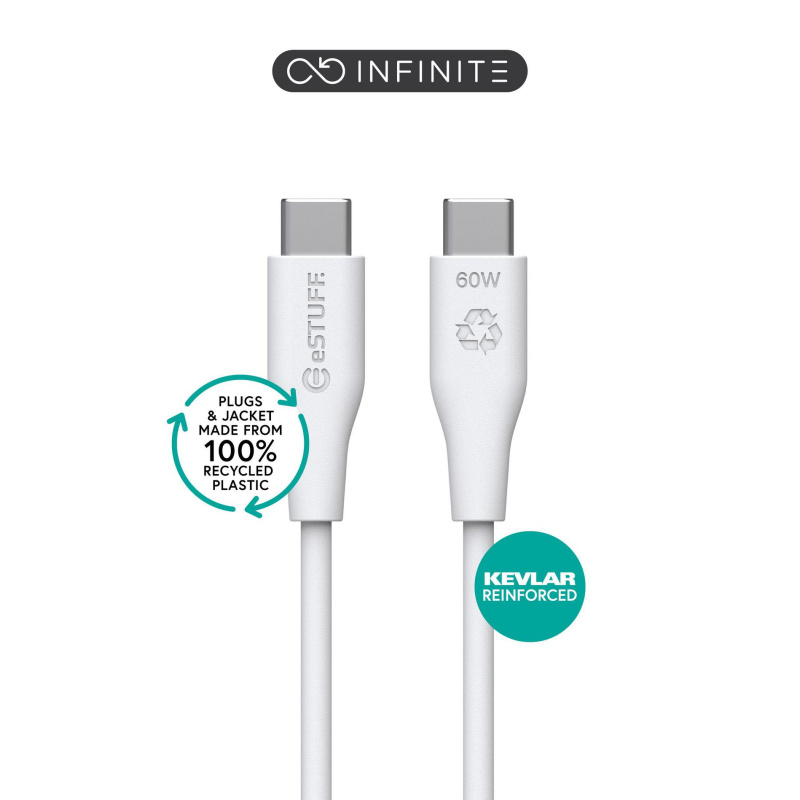 eSTUFF ES604270-BULK câble USB USB 2.0 2 m USB C Blanc
