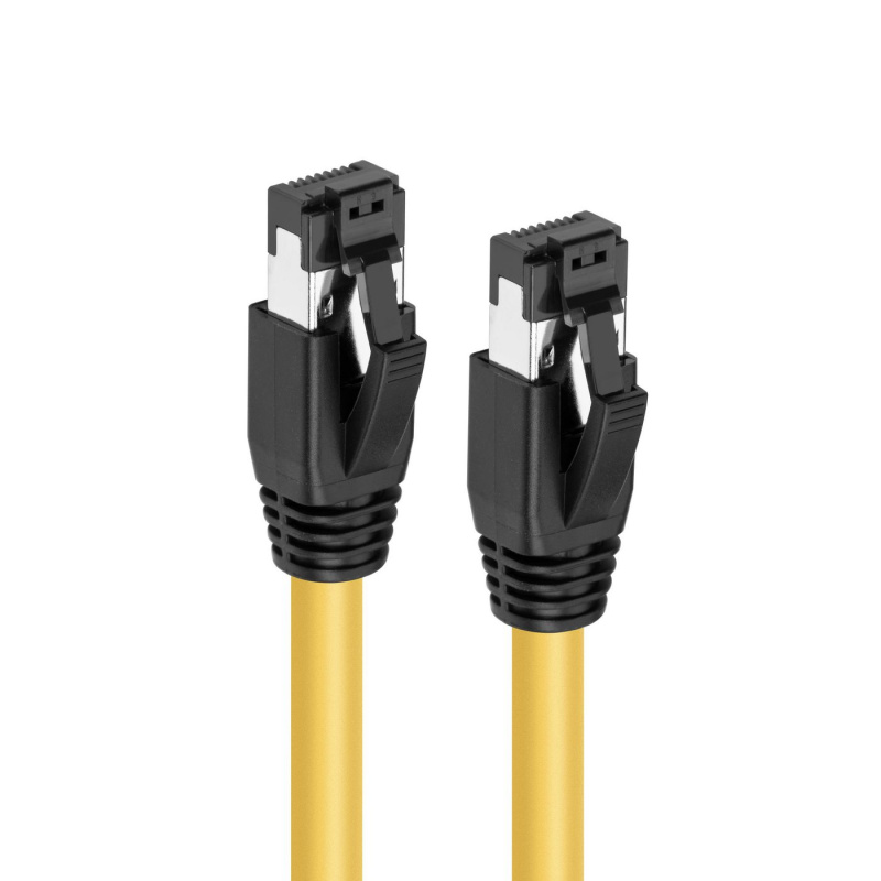 Microconnect MC-SFTP801Y câble de réseau Jaune 1 m Cat8.1 S/FTP (S-STP)