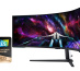 Samsung G95NC LED display 144,8 cm (57") 7680 x 2160 pixels Dual UHD Noir, Blanc