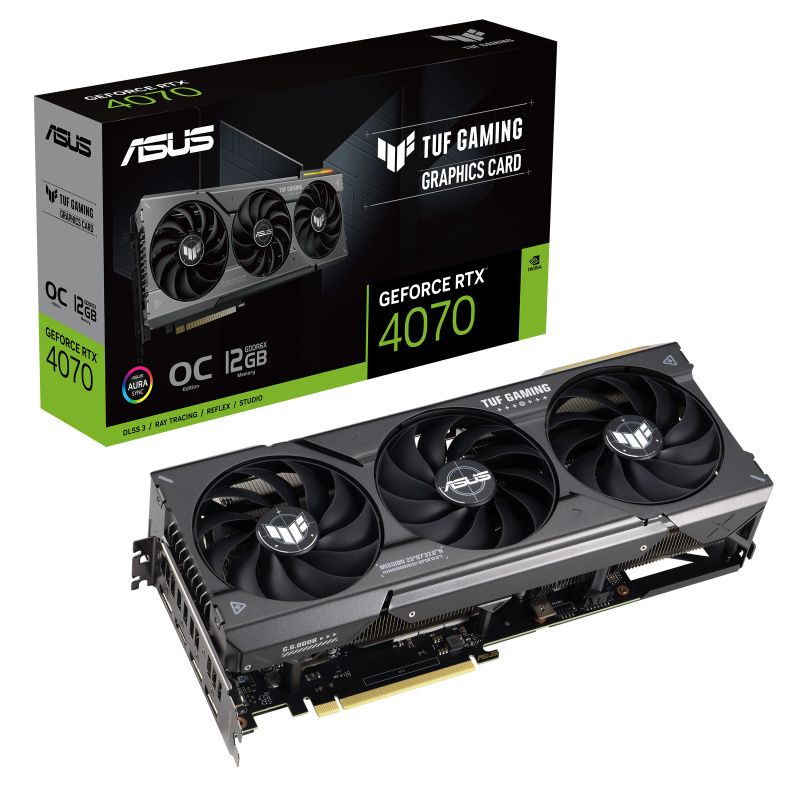 ASUS TUF Gaming TUF-RTX4070-O12G-GAMING NVIDIA GeForce RTX 4070 12 Go GDDR6X