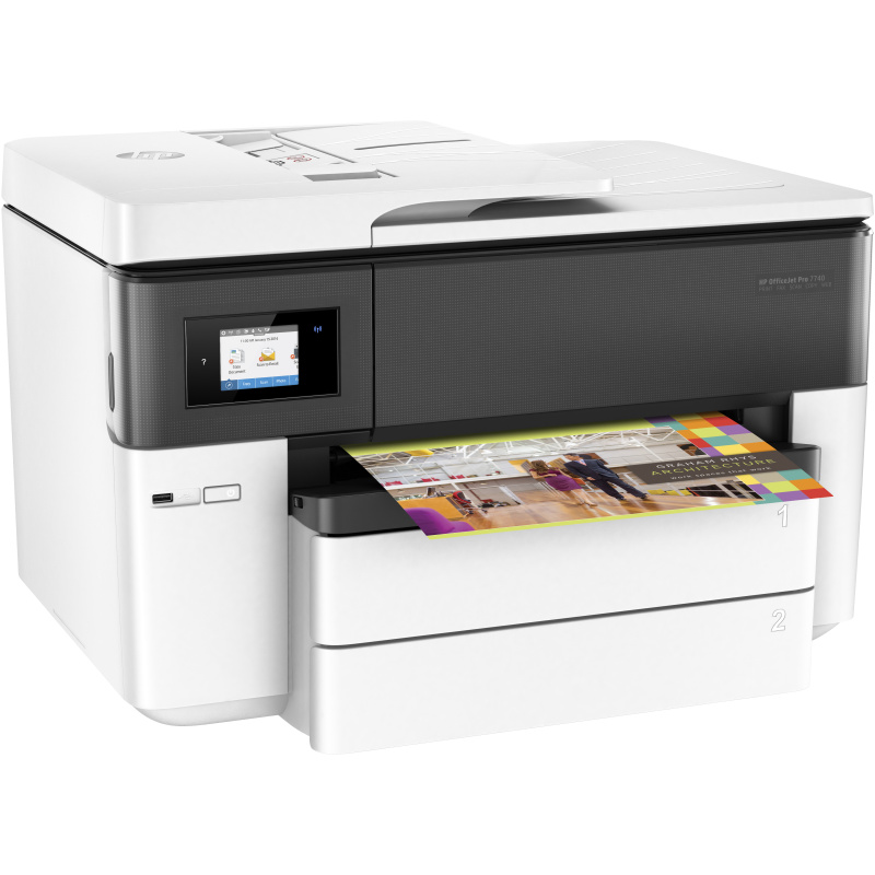 HP OfficeJet Pro 7740 Sans fil All-in-One Couleur Imprimante, Impression recto-verso; copieur, scanner