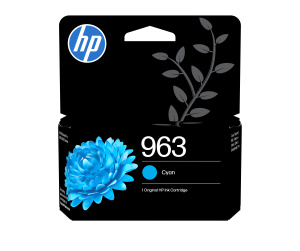 HP 963 Cartouche d'encre cyan authentique