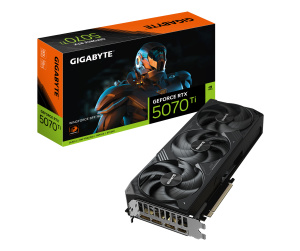 GIGABYTE GeForce RTX 5070 Ti WINDFORCE SFF 16G Carte Graphique - 16GB GDDR7, 256bit, PCI-E 5.0, 2452 MHz Fréquence du cœur, 3 x DP 2.1b, 1 x HDMI 2.1b, NVIDIA DLSS 4, GV-N507TWF3-16GD