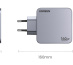 Ugreen Nexode Pro 160W GaN Charger with USB-C Cable Universel Noir, Gris Secteur Charge rapide Intérieure