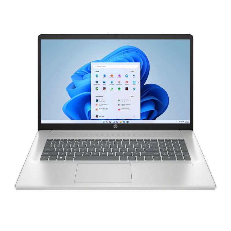 HP 17-cp3006nf AMD Ryzen™ 7 7730U Ordinateur portable 43,9 cm (17.3") Full HD 16 Go DDR4-SDRAM 1 To SSD Wi-Fi 6 (802.11ax) Windows 11 Home Argent
