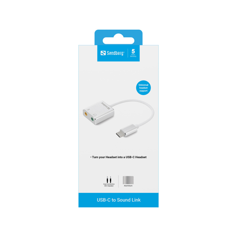 Sandberg USB-C to Sound Link