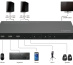 Microconnect MC-HDMIKVM0201-4K commutateur écran, clavier et souris Noir