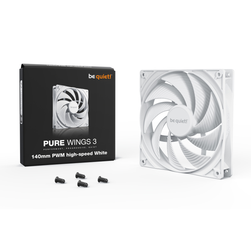 be quiet! Pure Wings 3 140 mm PWM | Ventilateur PC White high-speed