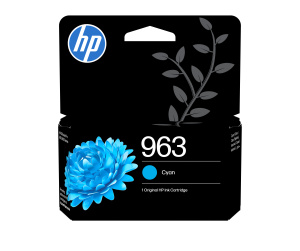 HP 963 Cartouche d'encre cyan authentique