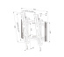 Neomounts WL35-550BL12 Support pour écran mural 24-65" - inclinable - installation facile