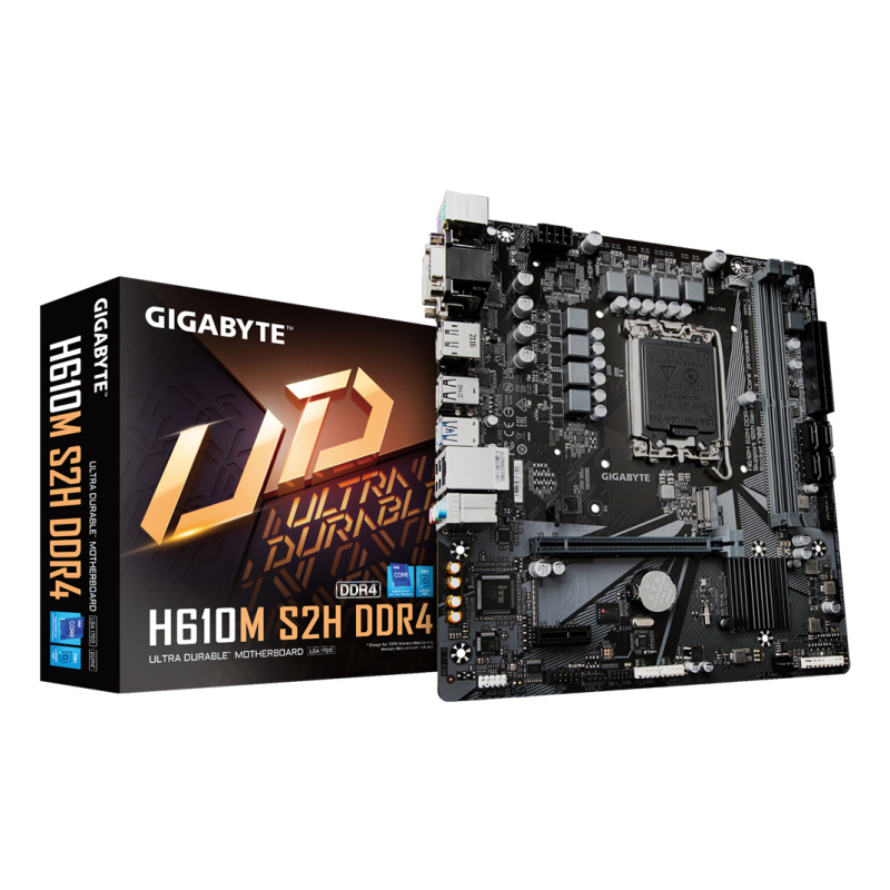 GIGABYTE H610M S2H DDR4 carte mère Intel H610 Express LGA 1700 micro ATX