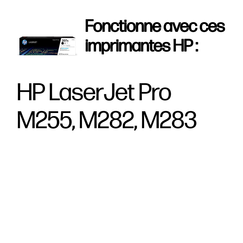 HP Toner noire LaserJet 207A authentique