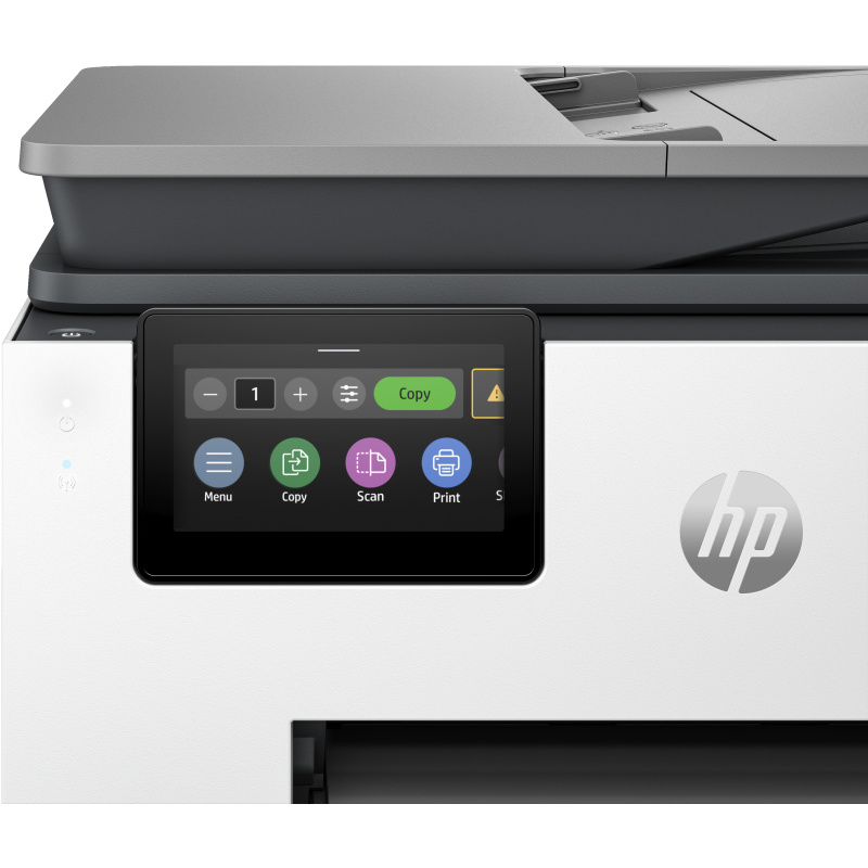 HP OfficeJet Pro 9130 All-in-One Printer, Couleur, Imprimante pour Petites/moyennes entreprises, Impression, copie, scan, fax, Wireless; Automatic document feeder; Two-sided printing; Two-sided scanning; Fax; Front USB flash drive port; Touchscreen